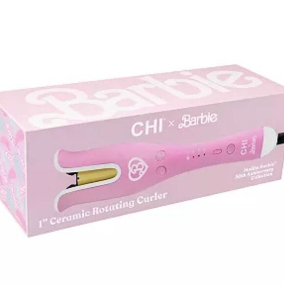 CHI X Barbie Malibu Barbie 50th Anniversary Collection1" Ceramic Rotating Curler - Picture 3 of 8